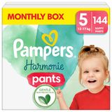 Pampers Harmonie Pants, pieluchomajtki, rozmiar 5, 12-17 kg, 144 sztuki - miniaturka zdjęcia produktu