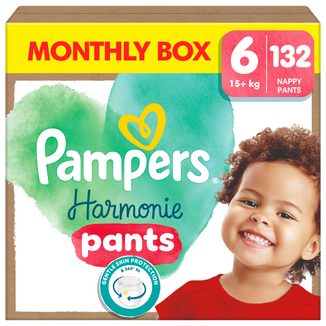 Pampers Harmonie Pants 6 (15+ kg), pieluchomajtki, 132 sztuki - zdjęcie produktu