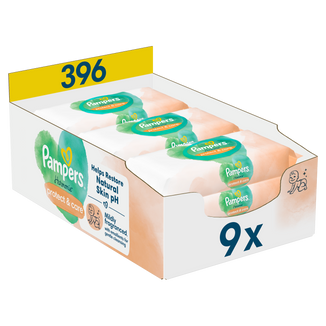 Pampers Harmonie Protect & Care, chusteczki nawilżane, 9 x 44 sztuki - zdjęcie produktu