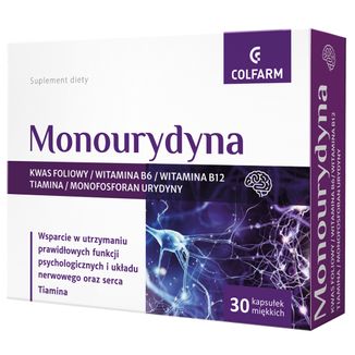 Colfarm Monourydyna, 30 kapsułek - zdjęcie produktu