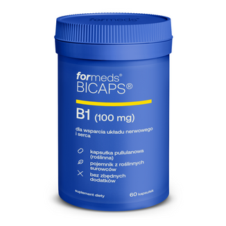 ForMeds Bicaps B1, witamina B1 100 mg, 60 kapsułek - zdjęcie produktu