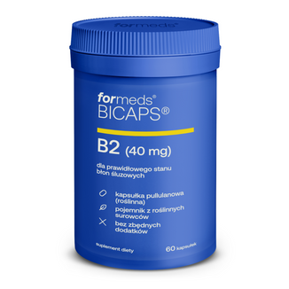 ForMeds Bicaps B2, witamina B2 40 mg, 60 kapsułek - zdjęcie produktu