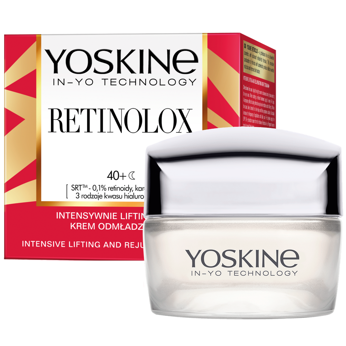 Yoskine Yoskine Retinolox, intensiv liftend Creme verjüngend 40+, für die Nacht, 50 ml — Inhaltsstoffe und Bewertung
