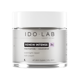 Ido Lab Renew Intense, rewitalizujący krem przeciwzmarszczkowy na noc, 50 ml - zdjęcie produktu