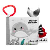 Akuku, książeczka sensoryczna, zwierzęta morskie - miniaturka zdjęcia produktu