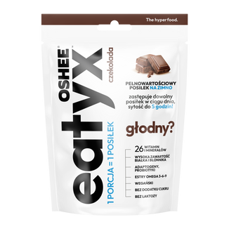 OSHEE Eatyx, posiłek w proszku na zimno, vegan, czekolada 90 g KRÓTKA DATA - zdjęcie produktu