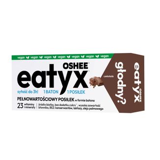 OSHEE Eatyx, posiłek w formie batona, vegan, czekolada, 60 g KRÓTKA DATA - zdjęcie produktu