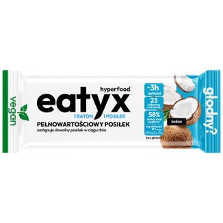 OSHEE Eatyx, posiłek w formie batona, vegan, kokos, 60 g - zdjęcie produktu