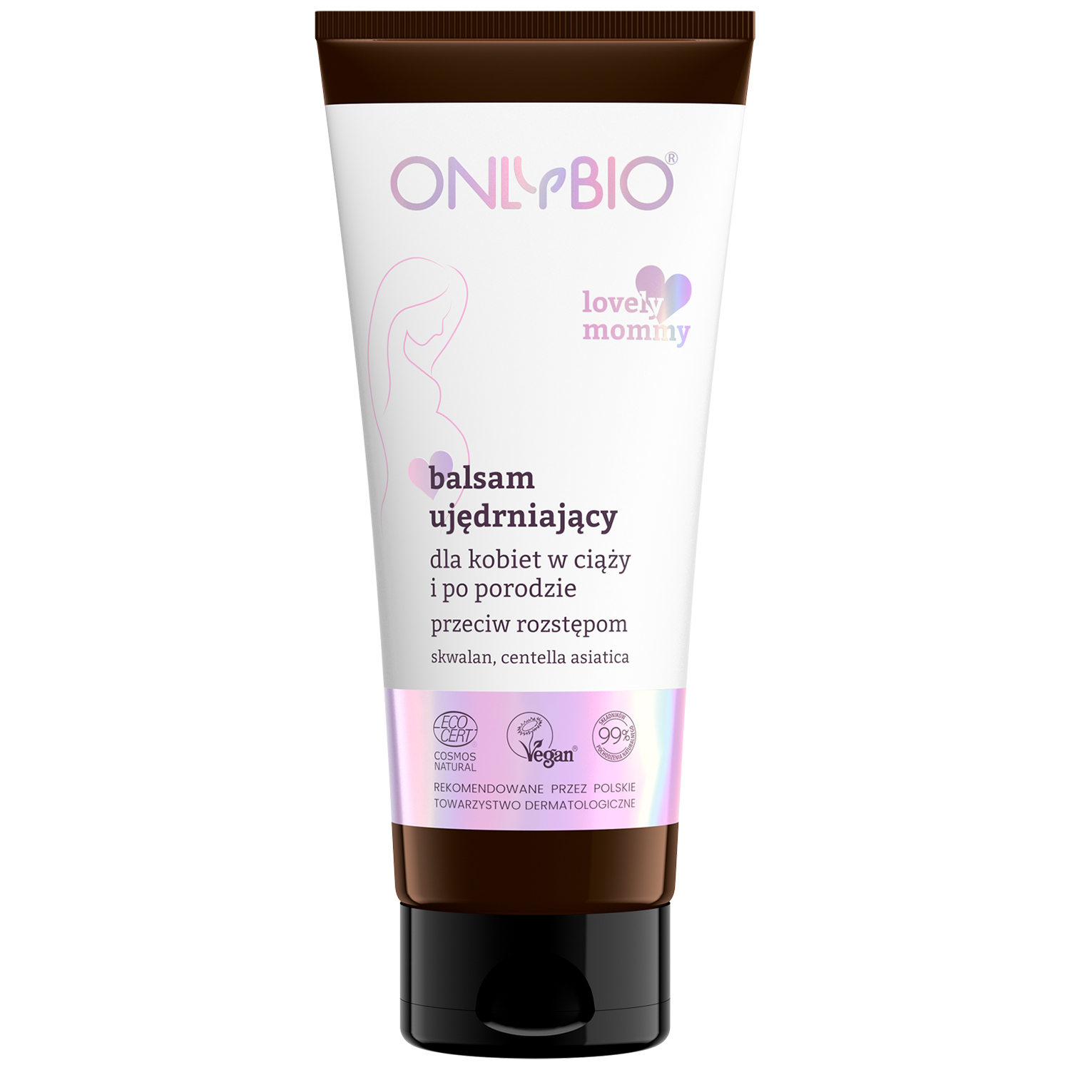 Onlybio OnlyBio Lovely Mommy, ujędrniający balsam przeciw rozstępom dla kobiet w ciąży i po porodzie, 200 ml — Inhaltsstoffe und Bewertung