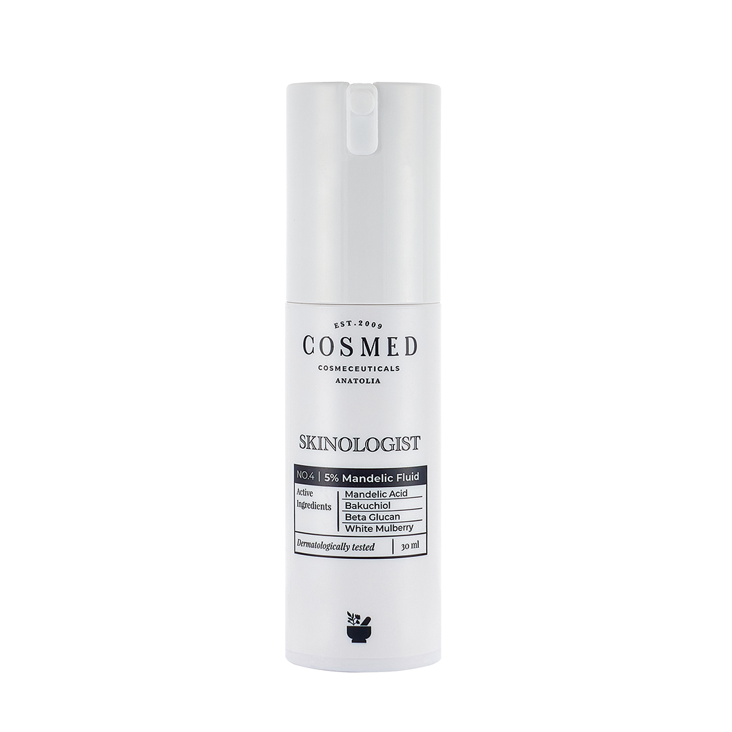 Cosmed Cosmeceuticals Cosmed Skinologist, serum mit Säure Mandel 5% und mit Bakuchiol, 30 ml — Inhaltsstoffe und Bewertung