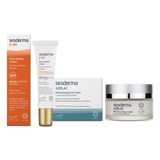 Zestaw Sesderma, Azelac, krem nawilżający do twarzy, 50 ml + C-Vit, krem pod oczy, 15 ml za 1 grosz - zdjęcie produktu