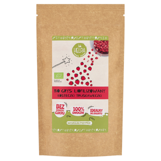 Helpa Bio Grys liofilizowany, kosteczki truskaweczki, 20 g - zdjęcie produktu