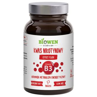 Biowen Kwas nikotynowy, witamina B3, 120 g - zdjęcie produktu