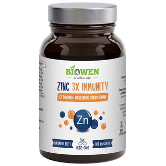 Biowen Zinc 3x Immunity, 100 kapsułek - zdjęcie produktu