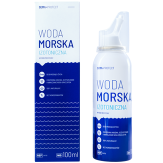 SEMA Protect, woda morska izotoniczna, spray do nosa, 100 ml - zdjęcie produktu