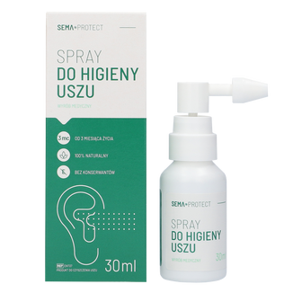 SEMA Protect Spray do higieny uszu, dla dzieci od 3 miesiąca i dorosłych, 30 ml - zdjęcie produktu