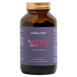Natu.Care Sleep With Benefits, żelki, smak malinowy, 60 sztuk KRÓTKA DATA - zdjęcie produktu