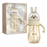 Neno Mio, butelka do picia i karmienia, Cream, od 6 miesiąca, 300 ml - miniaturka zdjęcia produktu