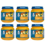 Zestaw Gerber Obiadek, krem z jasnych warzyw z kurczakiem, po 5 miesiącu, 6 x 125 g USZKODZONE OPAKOWANIE - miniaturka zdjęcia produktu