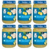Zestaw Gerber Obiadek, rybka z ziemniaczkami, cukinią i brokułami, po 6 miesiącu, 6 x 190 g - miniaturka zdjęcia produktu