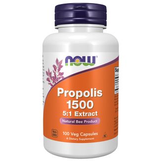 Now Foods Propolis 1500, 100 kapsułek wegańskich - zdjęcie produktu