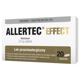 Allertec Effect 20 mg, 20 tabletek USZKODZONE OPAKOWANIE - miniaturka zdjęcia produktu
