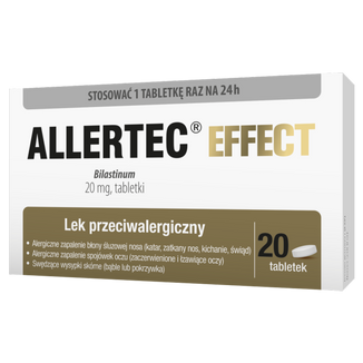 Allertec Effect 20 mg, 20 tabletek USZKODZONE OPAKOWANIE - zdjęcie produktu