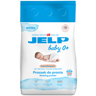 Jelp Baby 0+, hipoalergiczny proszek do prania, biel, 2,25 kg - zdjęcie produktu
