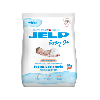 Jelp Baby 0+, hipoalergiczny proszek do prania, biel, 1,35 kg - zdjęcie produktu