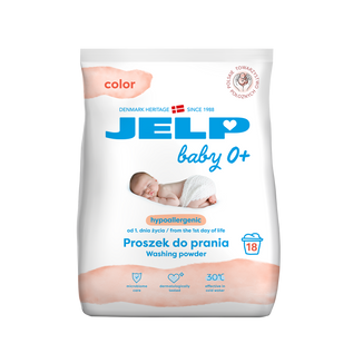 Jelp Baby 0+, hipoalergiczny proszek do prania, kolor, 1,35 kg - zdjęcie produktu