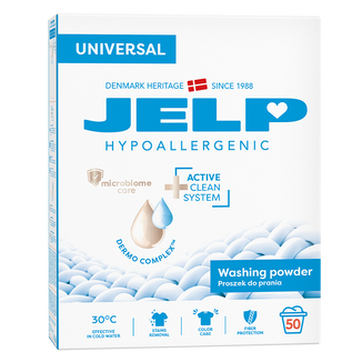 Jelp Hypoallergenic, proszek do prania, uniwersalny, 3 kg USZKODZONE OPAKOWANIE - zdjęcie produktu