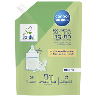 Canpol Babies, ekologiczny płyn do mycia butelek, zapas, 1 l Canpol Babies, ekologiczny płyn do mycia butelek, zapas, 1 l - zdjęcie produktu