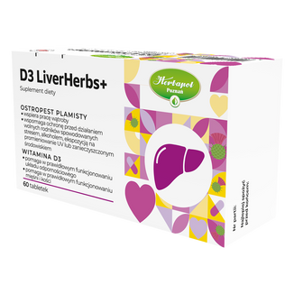 D3 LiverHerbs+, 60 tabletek - zdjęcie produktu