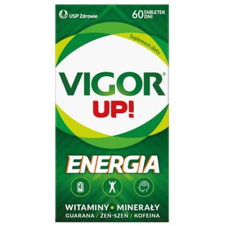 Vigor Up! Energia, 60 tabletek USZKODZONE OPAKOWANIE - zdjęcie produktu