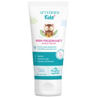 Aptederm Kids, krem pielęgnacyjny do buzi i rączek, od 1 dnia życia, 50 ml Aptederm Kids, krem pielęgnacyjny do buzi i rączek, od 1 dnia życia, 50 ml - zdjęcie produktu