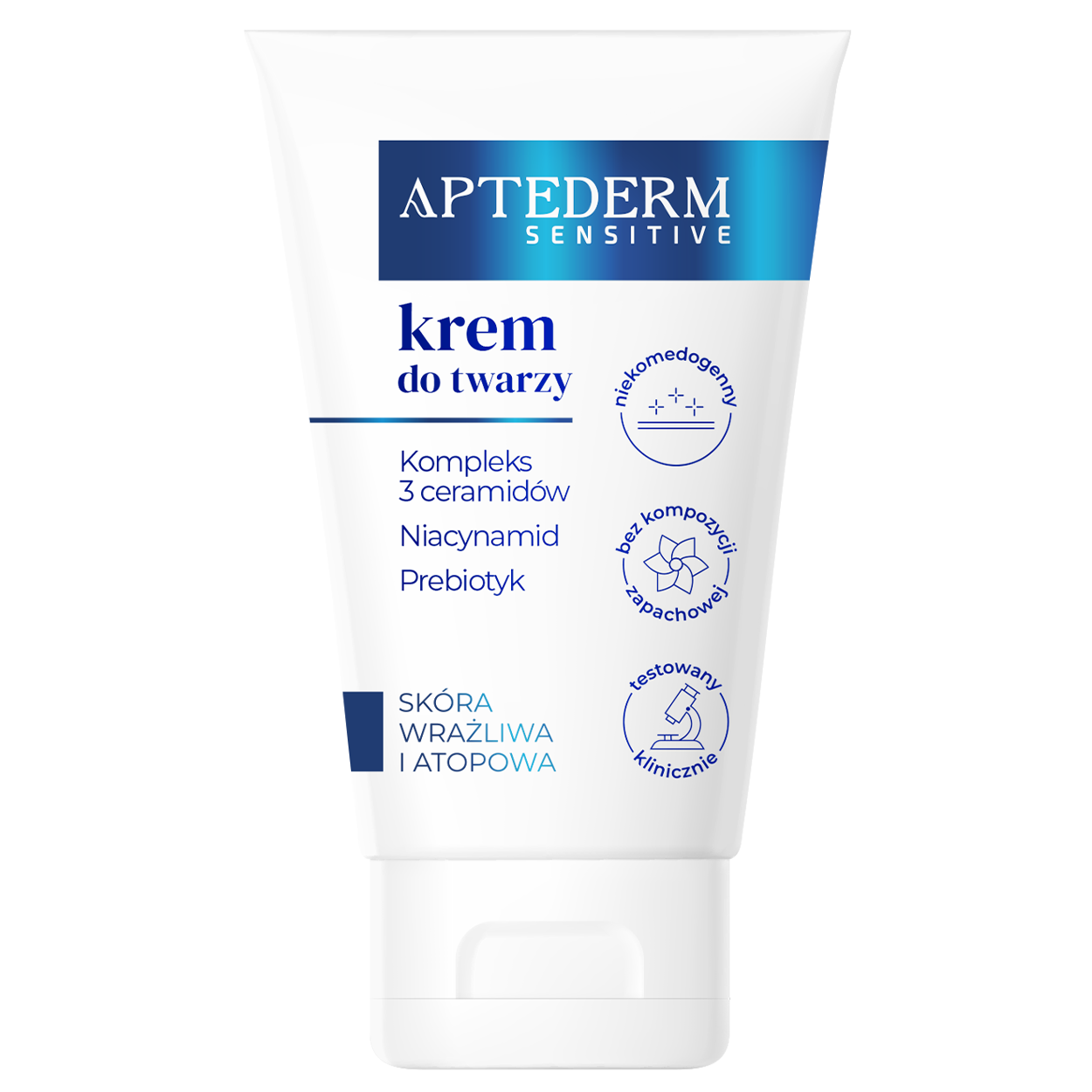 Aptederm Sensitive, Gesichtscreme, empfindliche Haut und atopisch, 50 ml