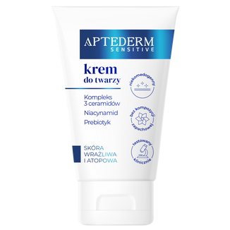 Aptederm Sensitive, krem do twarzy, skóra wrażliwa i atopowa, 50 ml - zdjęcie produktu