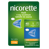 Nicorette Fruit 4 mg, 40 tabletek do ssania - miniaturka zdjęcia produktu