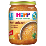 HiPP zupka Bio, krupniczek z warzywami i kurczakiem, po 12 miesiącu, 250 g - miniaturka zdjęcia produktu