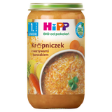 HiPP zupka Bio, krupniczek z warzywami i kurczakiem, po 12 miesiącu, 250 g - miniaturka zdjęcia produktu