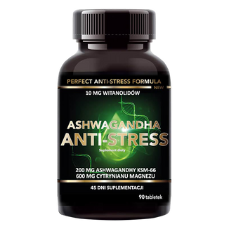 Intenson Ashwagandha Anti-Stress, 90 tabletek - zdjęcie produktu