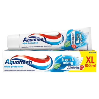 Aquafresh Fresh and Minty, pasta do zębów, 100 ml USZKODZONE OPAKOWANIE - zdjęcie produktu