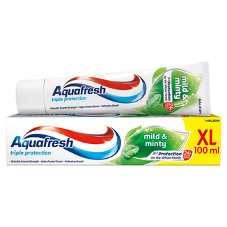 Aquafresh Mild and Minty, pasta do zębów, 100 ml USZKODZONE OPAKOWANIE - zdjęcie produktu