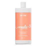On Line Create, płyn do kąpieli i żel pod prysznic 2w1, bursztyn i mleczko migdałowe, 900 ml - miniaturka zdjęcia produktu