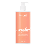 On Line Create, mydło w płynie do rąk i ciała 2w1, bursztyn i mleczko migdałowe, 390 ml - miniaturka zdjęcia produktu
