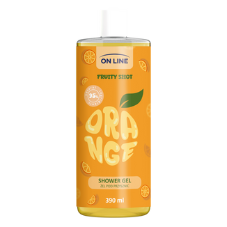 On Line Fruity Shot Orange, żel pod prysznic, 390 ml - zdjęcie produktu