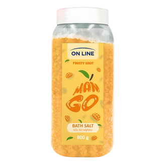 On Line Fruity Shot Mango, sól do kąpieli, 800 g - zdjęcie produktu