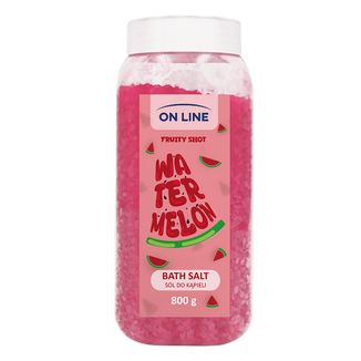 On Line Fruity Shot Watermelon, sól do kąpieli, 800 g - zdjęcie produktu