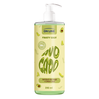 On Line Fruity Shot Avocado, mydło w płynie, 390 ml - zdjęcie produktu