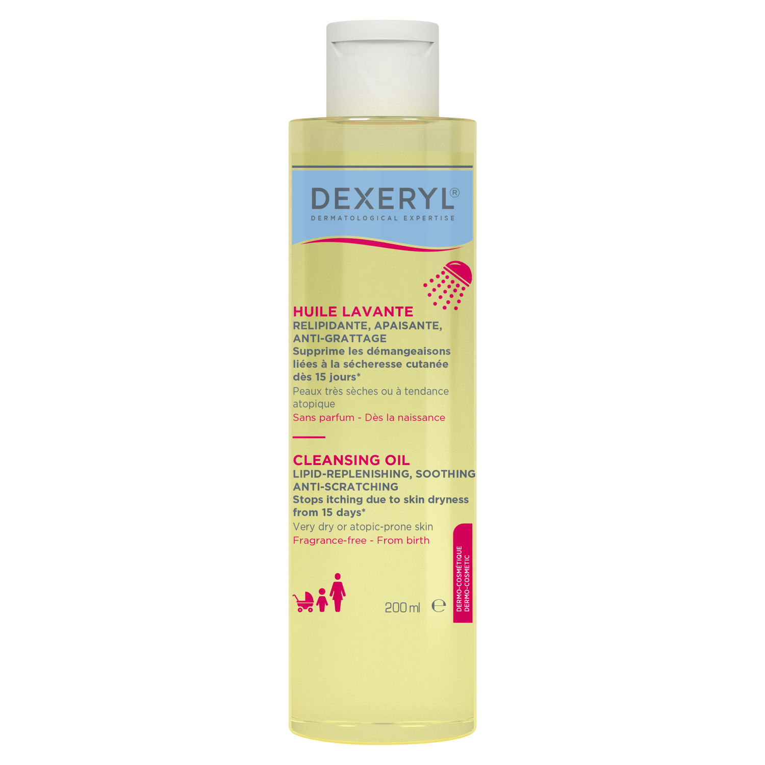 Dexeryl Dexeryl, olejek do mycia uzupełniający lipidy, 200 ml